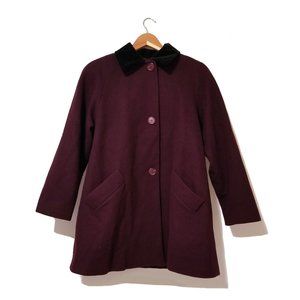 Jones New York Vintage Burgundy Long Coat Women